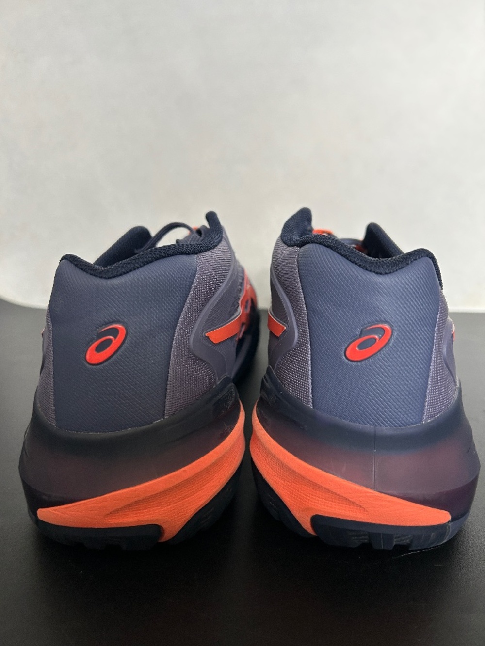 Asics Gel-Resolution X Clay Men's Tennis Shoes Greyish Purple/Nova Orange 12.5 W - Picture 7 of 12